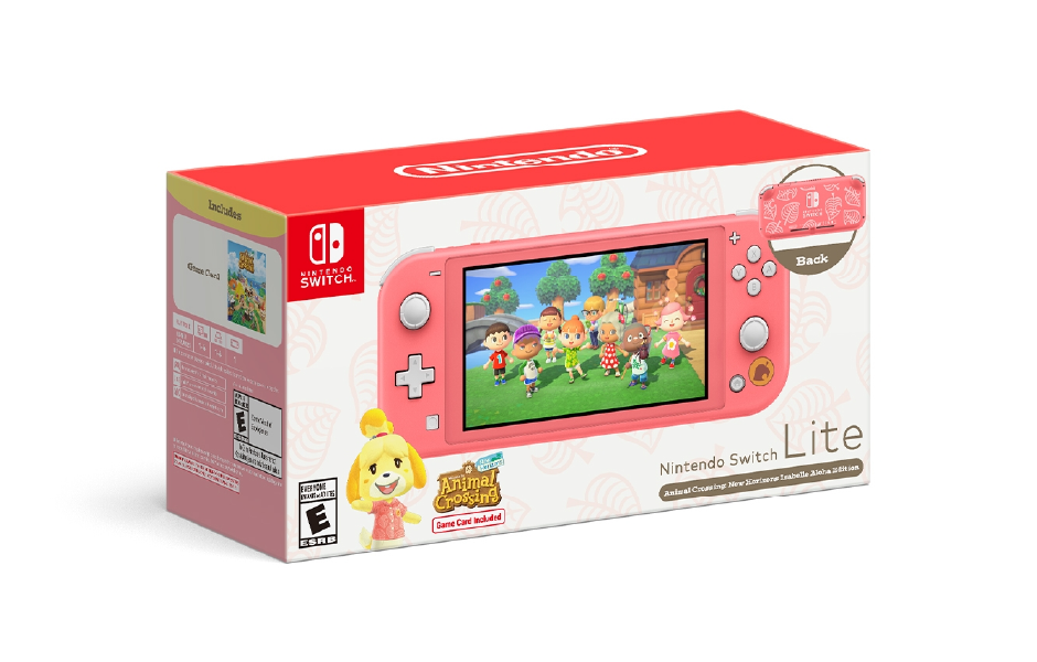 Nintendo Switch Lite Console - Animal Crossing: Isabelle Aloha Edition (Coral)