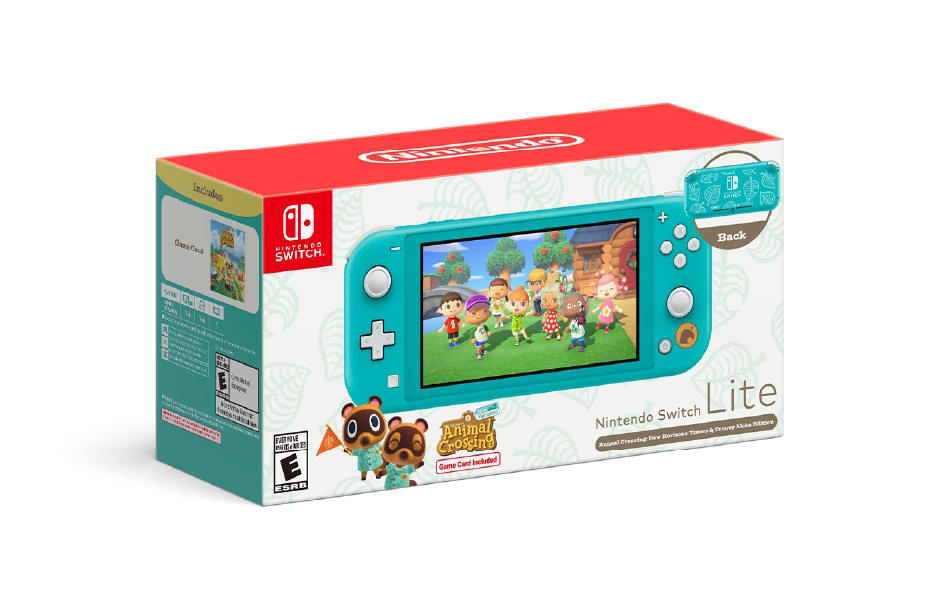 Nintendo Switch Lite Console - Animal Crossing: Timmy & Tommy Aloha Edition (Turquoise)
