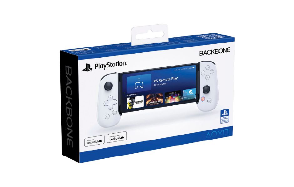Backbone PlayStation Edition (USB-C) - Mobile Gaming Controller for Android - White