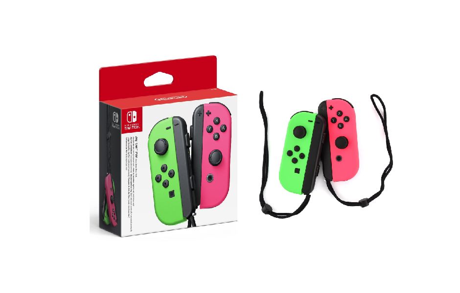 Joy Con - Neon Green/Neon Pink
