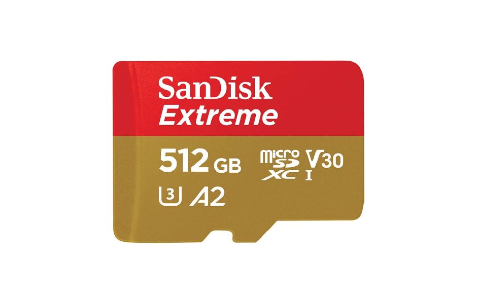 SanDisk 512GB Extreme microSD Card 190MB/s