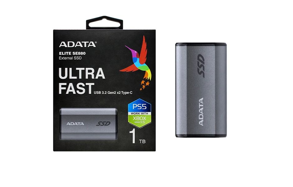 EXTERNAL SSD ADATA SE880 1TB [USB 3.2 GEN2 X2 TYPE-C]