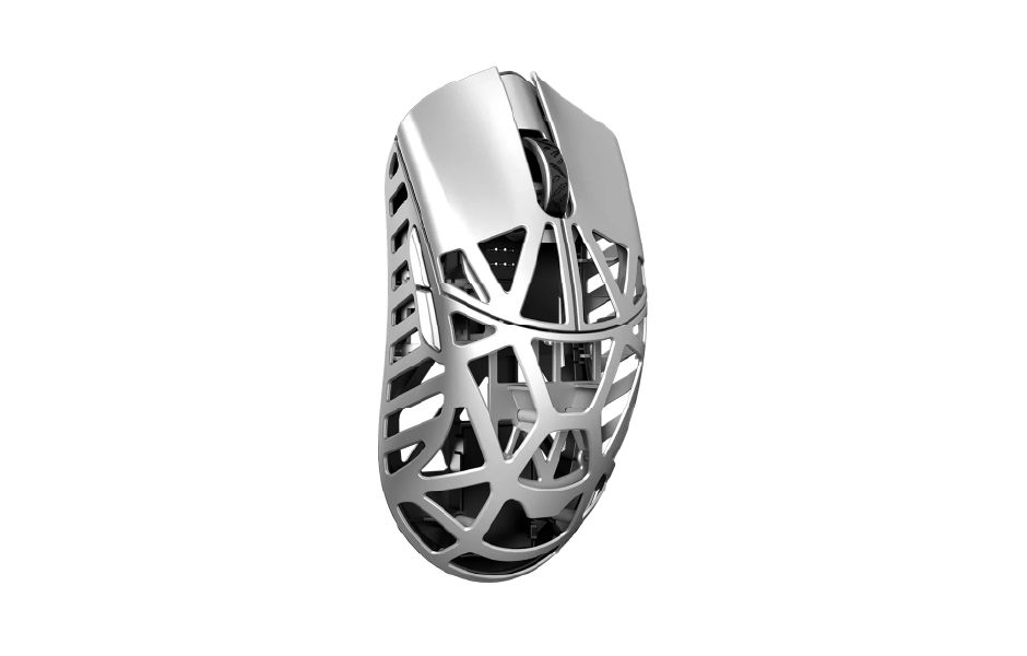 WL Beast X Max Magnesium Gaming Mouse - Metallic Silver (OMRON Opticals)