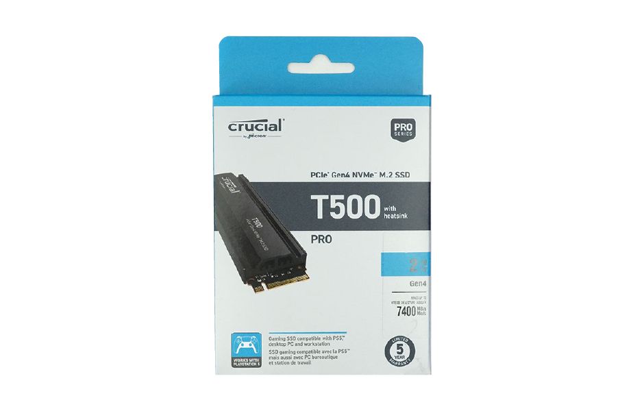 Crucial T500 2TB SSD With HeatSink