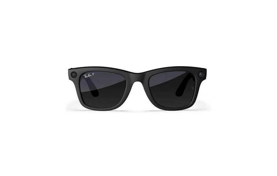 Meta Ray-Ban Wayfarer (Large) Smart Glasses - Matte Black/Polarised Gradient Graphite