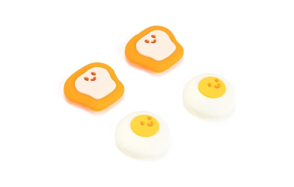 GeekShare Joy-Con Analog Cap 4 Pack - Breakfast