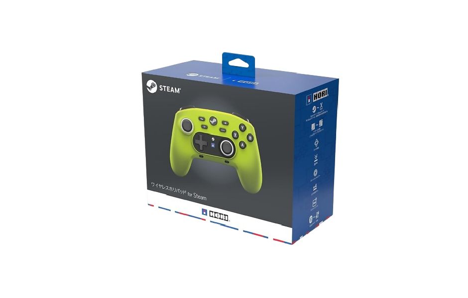 HORI Wireless HORIPAD for Steam Neon Yellow - for Steam / PC