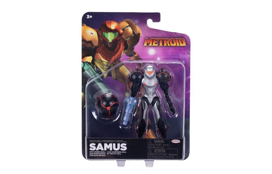 JAKKS Nintendo 4" Figures Wave 4 Asst - Samus Phazon Suit Action Figure with Morph Ball
