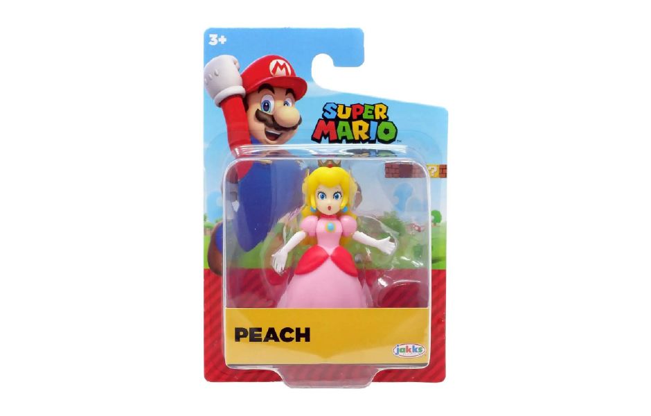 JAKKS Nintendo 2.5" Princess Peach - World of Nintendo Super Mario Peach 2.5-Inch Mini Figure