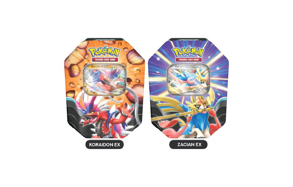 Pokemon TCG Slashing Legends Ex Tin (4 Booster)