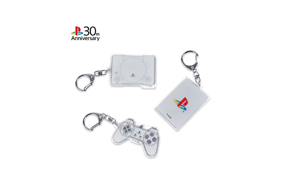 TOY PlayStation 30th Anniversary Acrylic Keychain (1 Set of 3 )