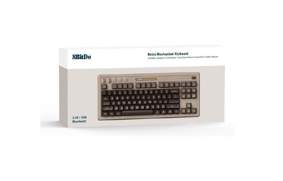 8BitDo Retro Mechanical Keyboard - C64 Edition