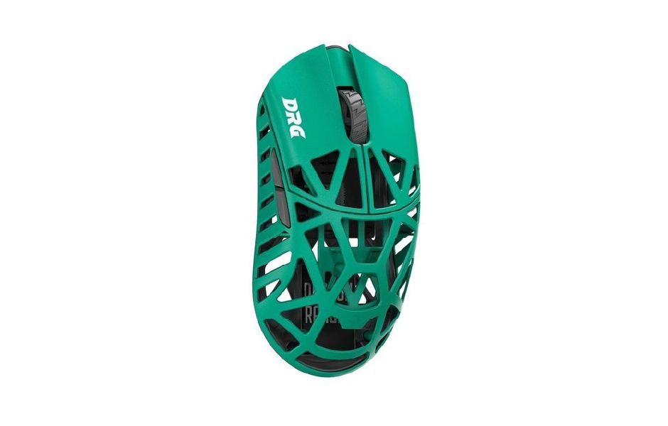 WL DRG Beast Mini Magnesium Gaming Mouse - Side Slits - Green (OMRON Opticals)
