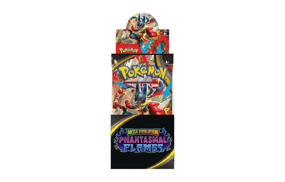 Pokémon TCG ME02 Mega Evolution Phantasmal Flames 18 CT Display Booster Pack (18 Packs)