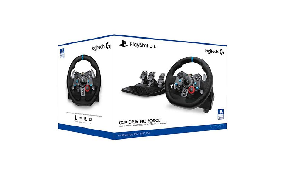 Logitech G29 Driving Force Steering Wheels & Pedals (Logitech Cambodia 2-Year Warranty)