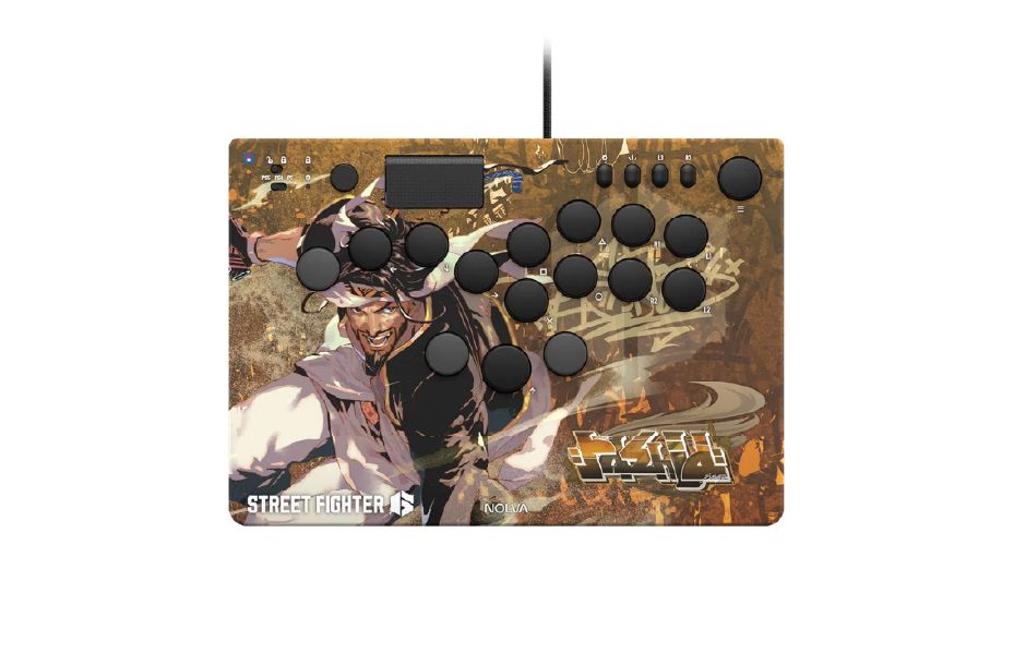 HORI Street Fighter 6 NOLVA Mechanical All-Button Arcade Controller for [PS5 / Windows]- RASHID