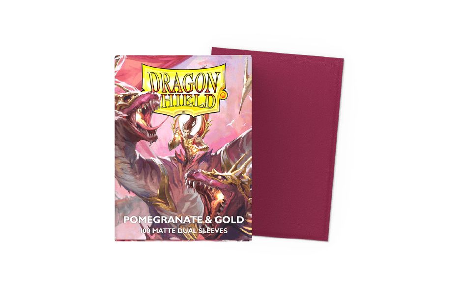 Dragon Shield 100 - Standard Deck Protector Sleeves - Dual Matte - Special Edition - Red Gold - AT-15065
