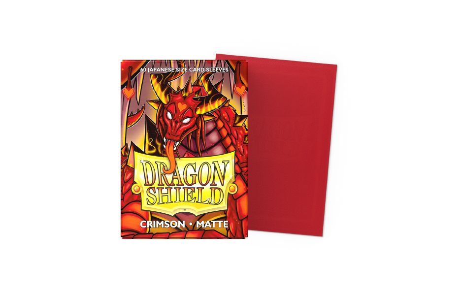 Dragon Shield 100 - Standard Deck Protector Sleeves - Matte Crimson - AT-11021