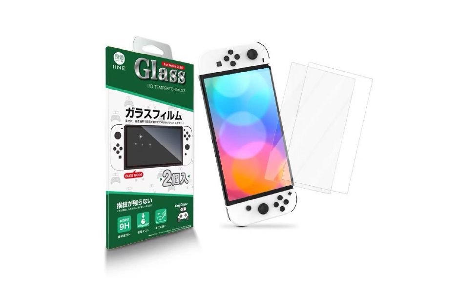 IINE Glass Film L581 For Nintendo Switch OLED (Screen Protector) - 2pcs