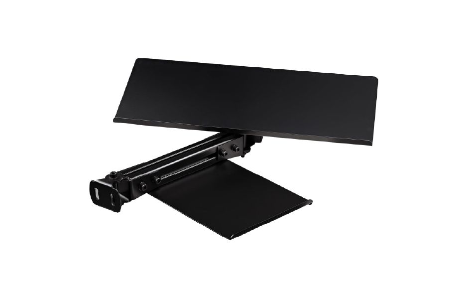 NLR Elite Keyboard And Mouse Tray- Black Edition