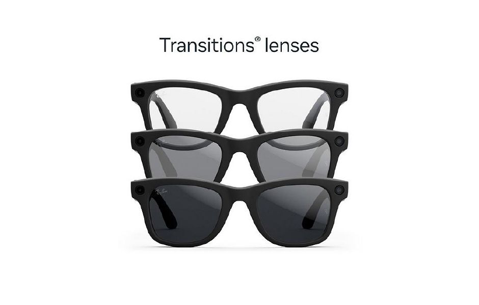 Ray-Ban Meta Glasses Wayfarer (Gen 2) - Matte Black/Clear-Grey Transitions