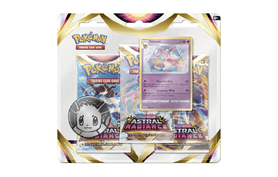 Pokémon Sword & Shield SS10: Astral Radiance - 3-Pack Blister